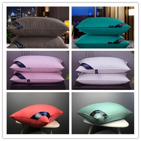 Soft Hotel Use 750g Weight Wholesale Many Colors Bed Pillow - Buy Hotel ...