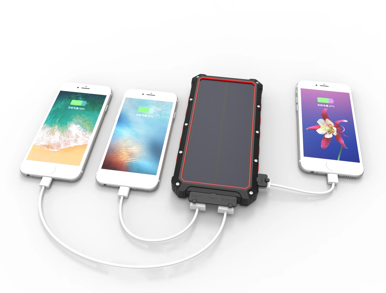 solar power bank with wireless charging project