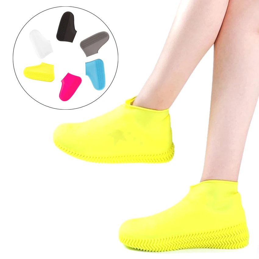 

Amazon Choice Shoes Rain Boots Cover Silicone Waterproof Shoe Protectors Waterproof Shoe Covers Overshoes for Boots HA00719, Black/white/blue/yellow/grey/red/cusom colors