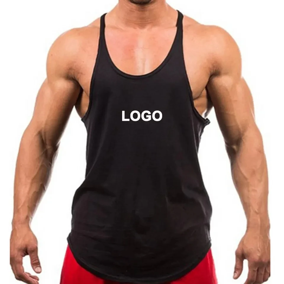 

TK905 Sports Cotton Boy's Muscle Singlet Sleeveless Travel Vest Gym Mens Tank Top Bodybuilding Fitness Running Custom Logo Tank