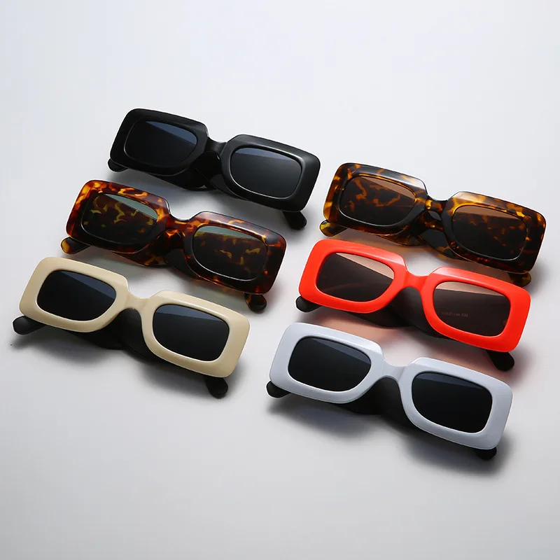 

2021 new arrivals custom brand designer fashion vintage rectangle trendy women men shades sun glasses sunglasses, Custom colors