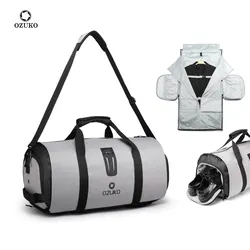Ozuko D9209 Gym Bags With Shoe Compartment Sports 