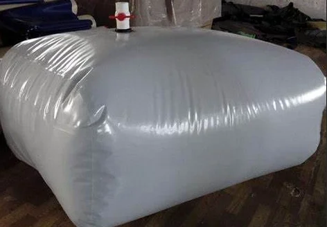 
Hot Selling 200000 Liter Portable Inflatable Grey Tarpaulin Flexible Water Storage Pillow Tank for Industry 