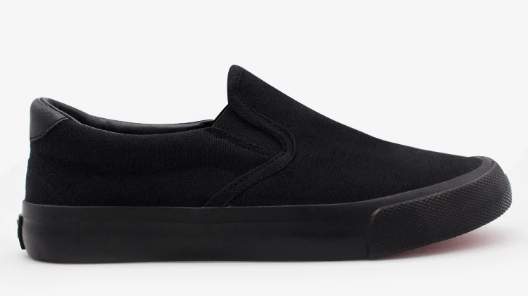 black canvas shoes for school