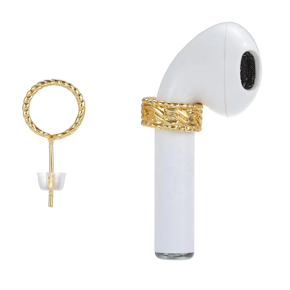 

Wholesale Anti Lost Earring for Wireless Earphone S925 Sterling Silver Needle earbuds holder Stud Earring Jewelry accessories