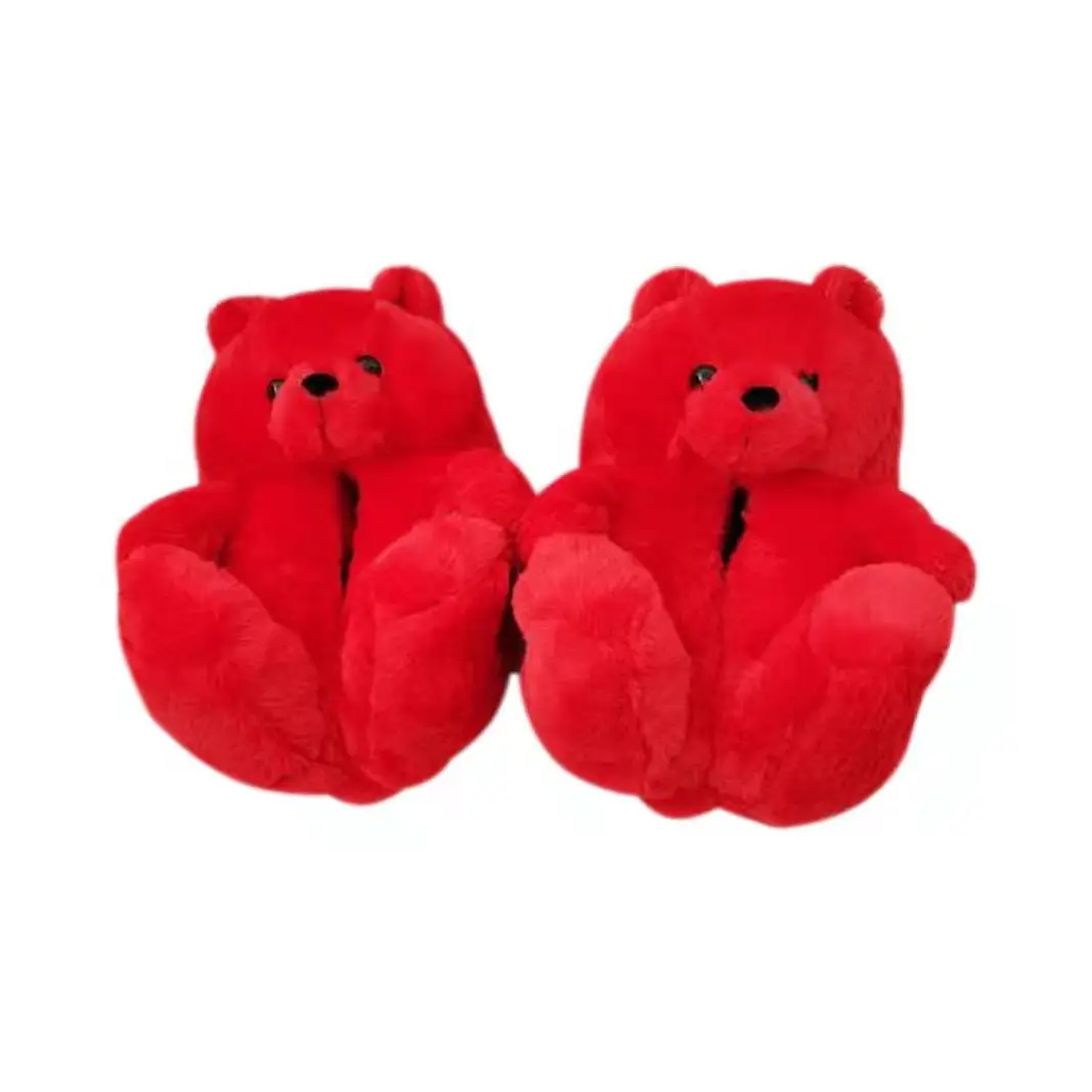 

Latest Hot Popular Winter Warm Cotton Home Plush All-inclusive Teddy Bear fur Slippers, Customized