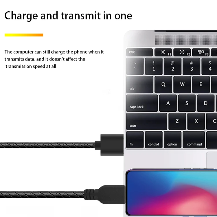 Factory wholesale price 3 in 1 magnetic usb cable Portable Braided Pattern 3M 2.4A fast cable usb 2.0 for Mobile phone - ANKUX.COM