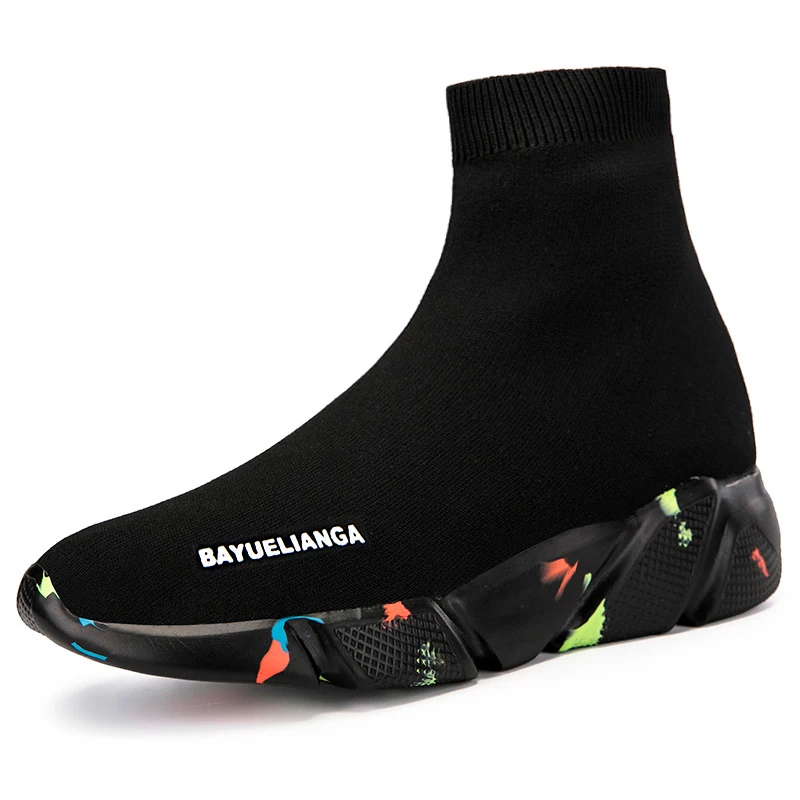 

YZ New design Large size camouflage socks walking shoes for Parent and child