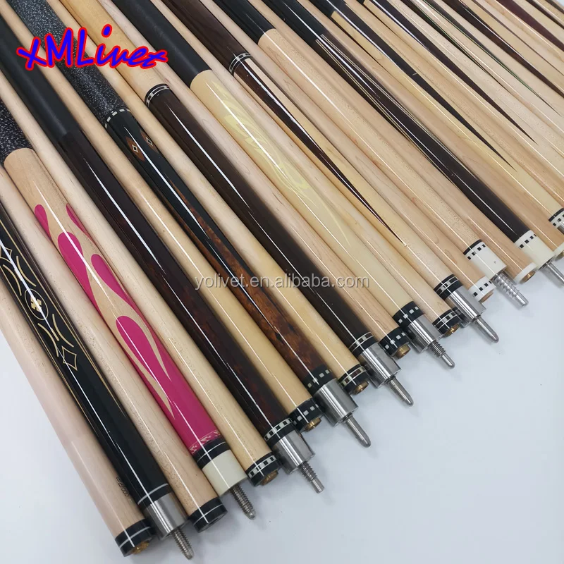 Xmlivet Maple Wood Pool Cues 11.75mm/12.75mm/13mm Billiards Cue Sticks