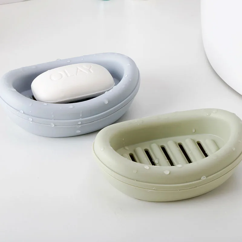

Originality Nordic Bathroom Household Plastic Drain Soap Rack Soap Box
