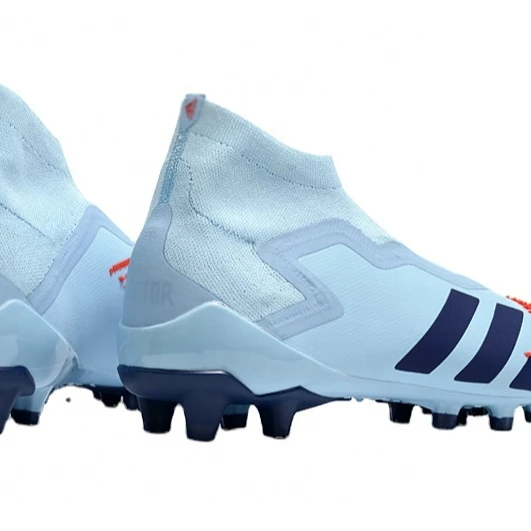 

Predator Mutator 20.1 AG SIZE  Youth temperament comfortable and breathable high top football shoes football boots, Blue