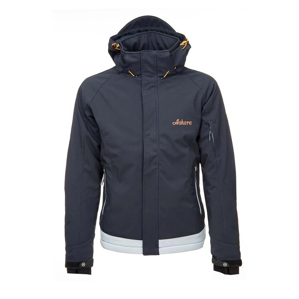 

Water-repellent breathable padded man Jacket in soft shell for winter