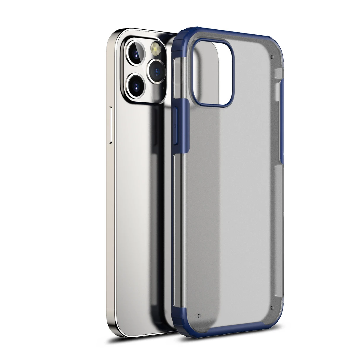 

Translucnet Rugged PC TPU Shockproof Case For Apple iPhone 12 2020 Phone Cover