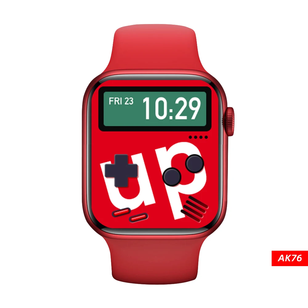 

2021 new Wholesale AK76 smartwatch series 6 IWO BT call 3D play game 100+ watch face watch bands ios android smart watch ak76