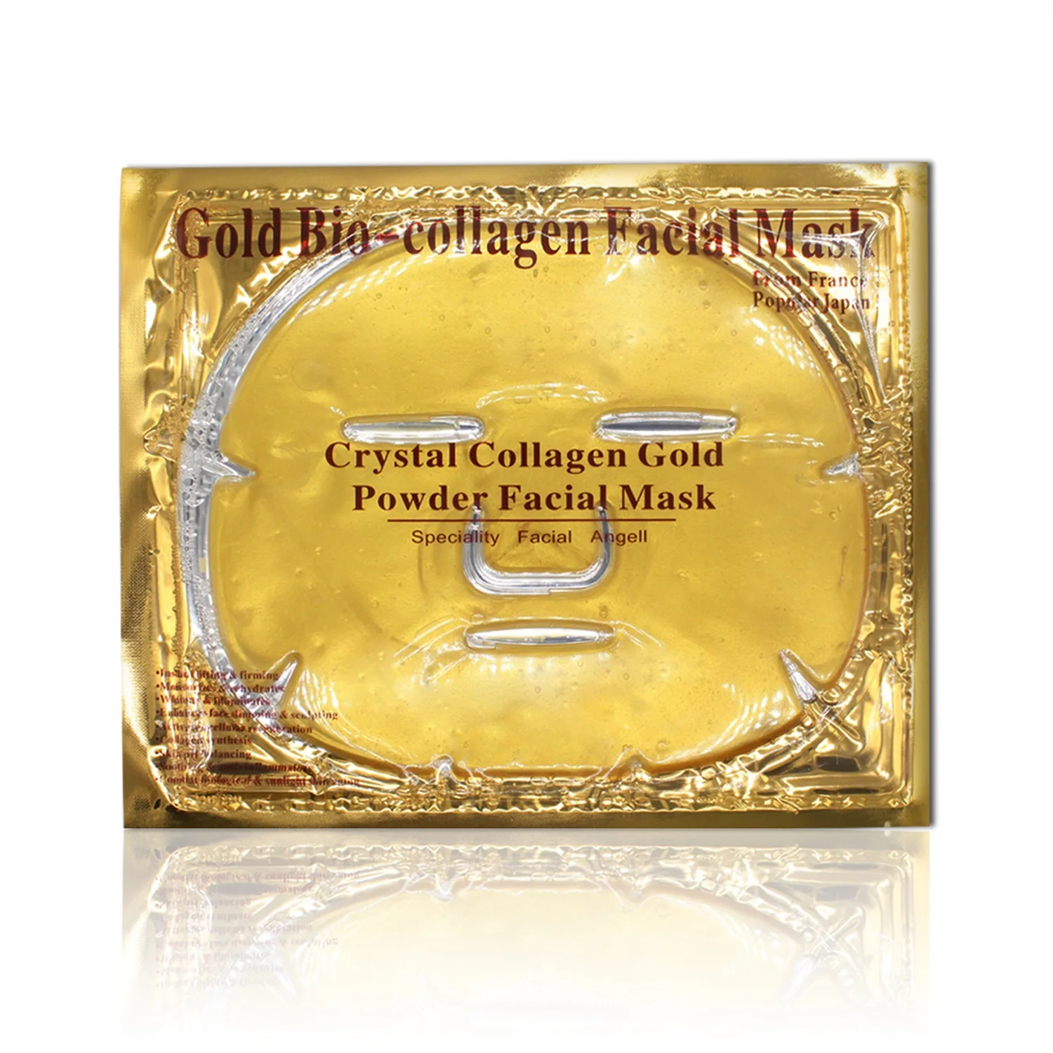 

Aliver OEM Private Label Skin Care 24k Gold Collagen Mask Natural Moisturizing Facial Mask Whitening Hydrating Mask
