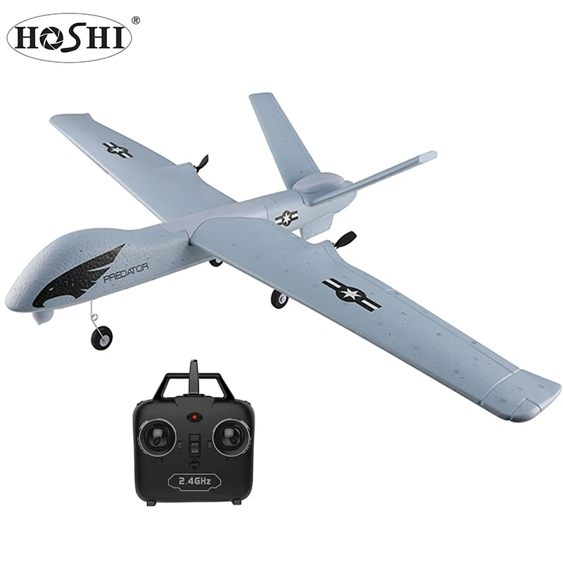 

2020 ZC Z51 Predator RC Airplane Plane Z51 with 2MP HD Camera or No Camera 20 Minutes Fligt Time Gliders With LED Hand Throwing, Grey