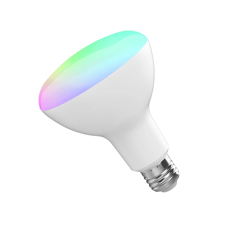 Tuya APP remote control Br30 wifi smart bulb lights smart bluetooth smart home led rgbw light RGB+W+C