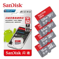 

100% Authentic Wholesale SanDisk memory card 16GB 32GB 64GB 128GB 256GB Micro Flash Memory TF SD Card A1 Ultra Class 10 U1 U3