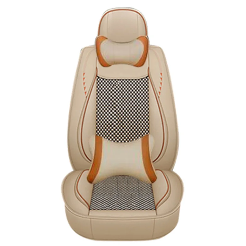 

Muchkey Luxury Car Seat Covers Universal Size Full Set Car Seat Cushions PU Leather Seat Protector