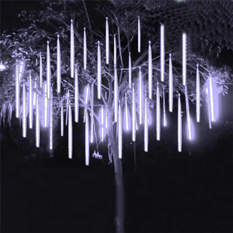 White bright 30cm 50cm 80cm icicle Rain Chain led meteor shower Water fall rain light