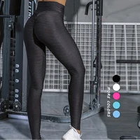 

Hot Design Printed Logo Push Up High Waist One Piece Custom Pants Women Sports yoga Gym Leggings