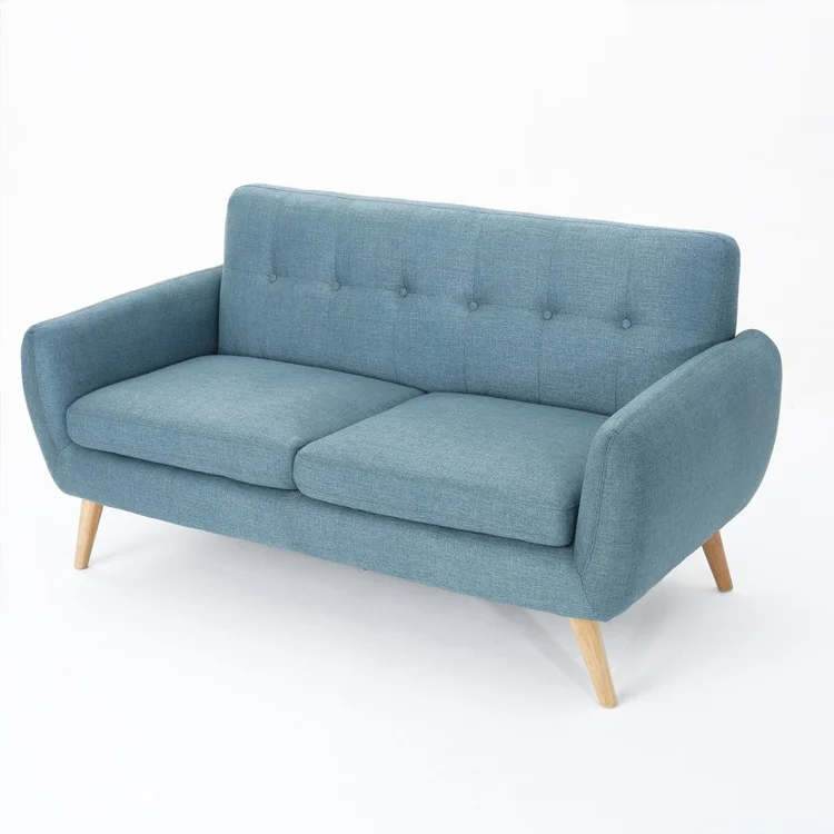 

Free shipping within U.S Living Room Mid Century Modern Petite Fabric Loveseat Sofa