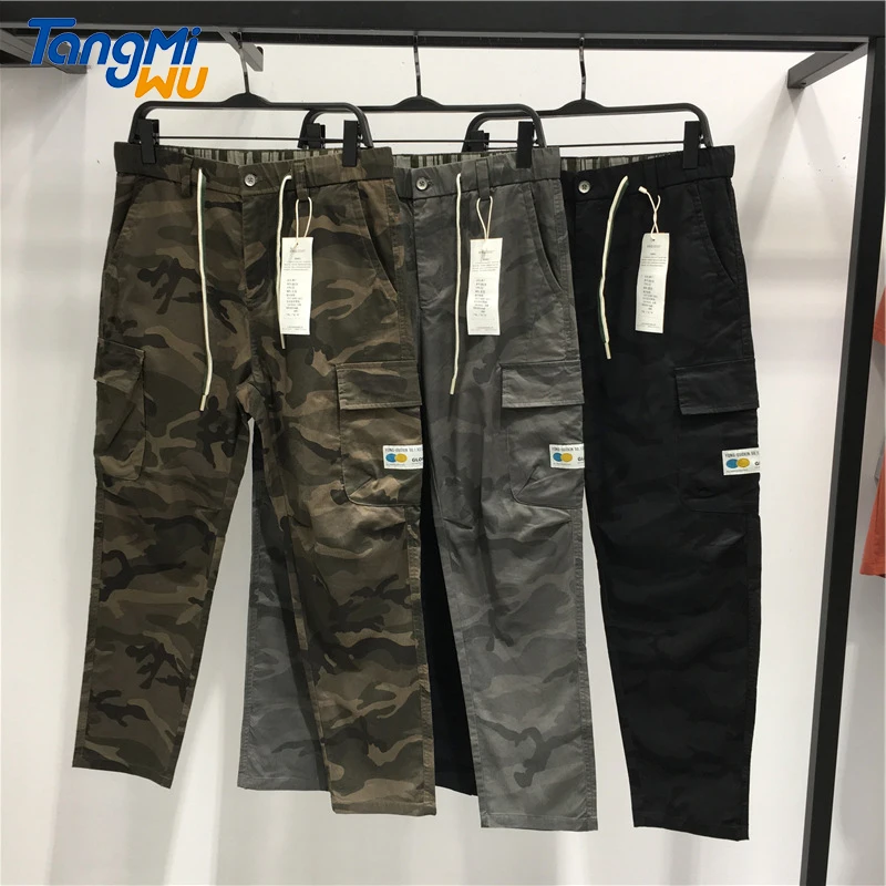 

TMW 2020 wholesale autumn hot sale men's man trousers 95%cotton more pocket pantalones de hombre men camouflage cargo pants