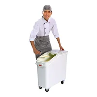 

81L Large Capacity Kitchen Storage Bins Ingredient Container Sugar Bin Flour Bins Rice Bin With Wheel