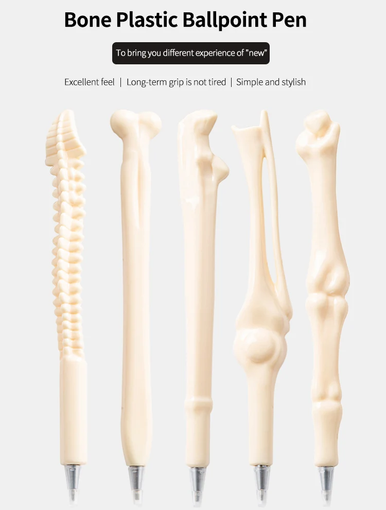 5pcs Novelty Creative Ball point Pen Bone Shape Nurse Doctor Students Stationery