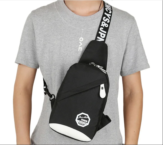 

New men's casual chest bag, single shoulder bag, cross-body bag, 3 colors