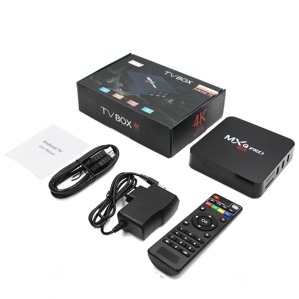 Mxq Pro Android 7.1 Mini TV Box,4K Ultra HD Media Device, 1/8GB ROM, 4  Core, 64Bit 