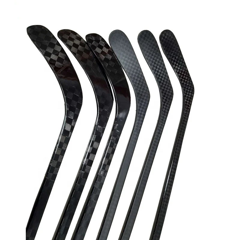 

High Quality Durable Non-slip 350g Carbon Fiber Material Composite 1-Piece Mould Toray T800 Ice Hockey Stick