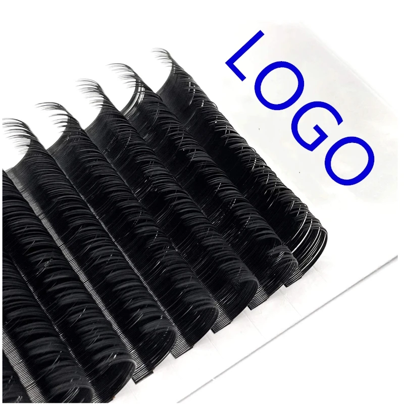 

Individual Lash Extensions 15mm 18mm 20mm 22mm 25mm Long Russian Volume Eyelash extension Private Label, Matte black/glossy black,double tone,colorful