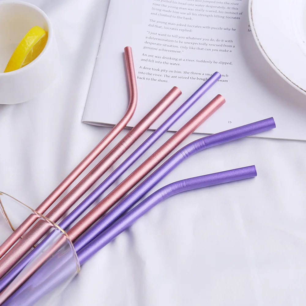 

2019 Bar Accessories Drinking Straws stainless steel straws for drinking with customized logo