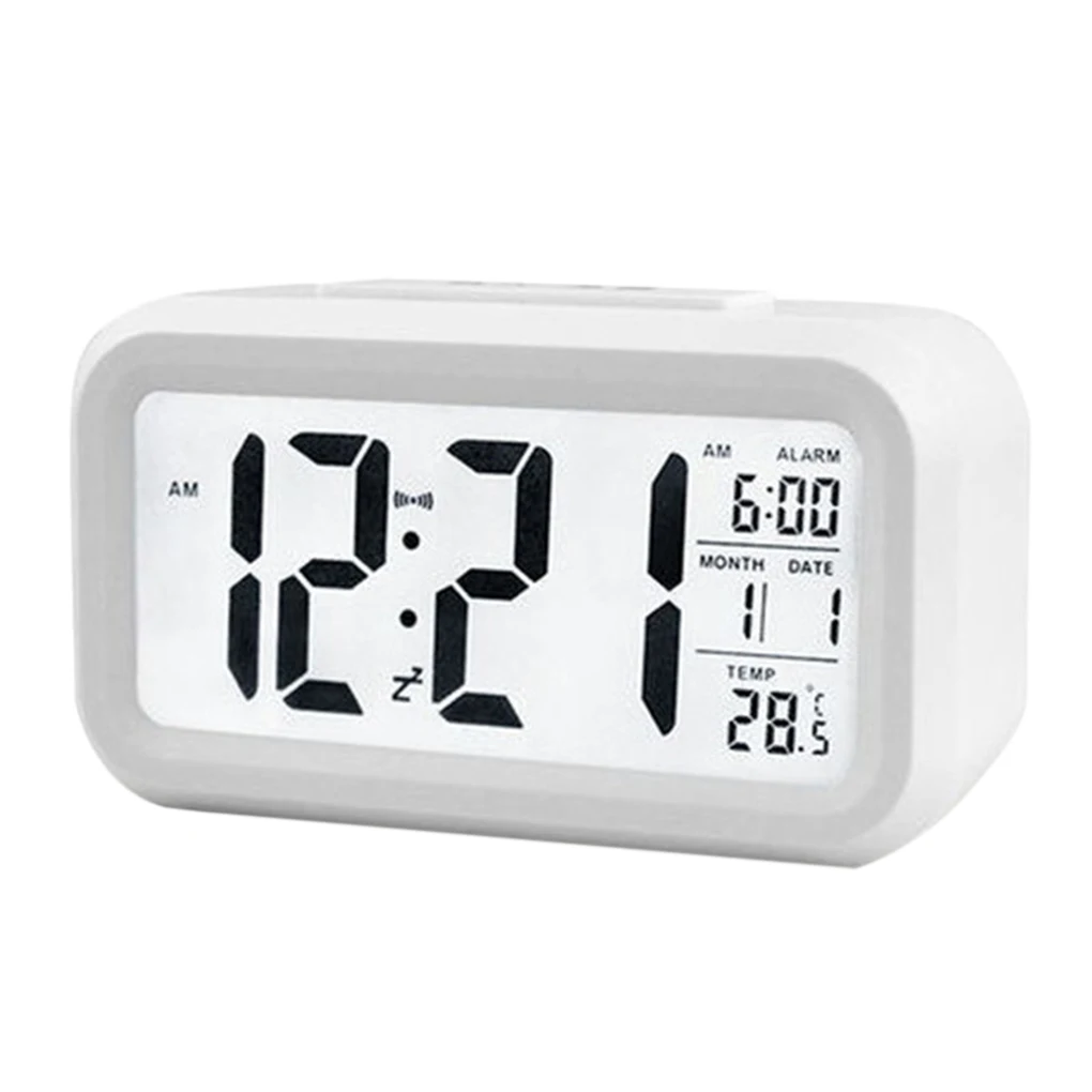 

Electric Desktop Table Clock Electronic Alarm Digital Big LED Screen Desk Clock Data Time Calendar Desk Watch