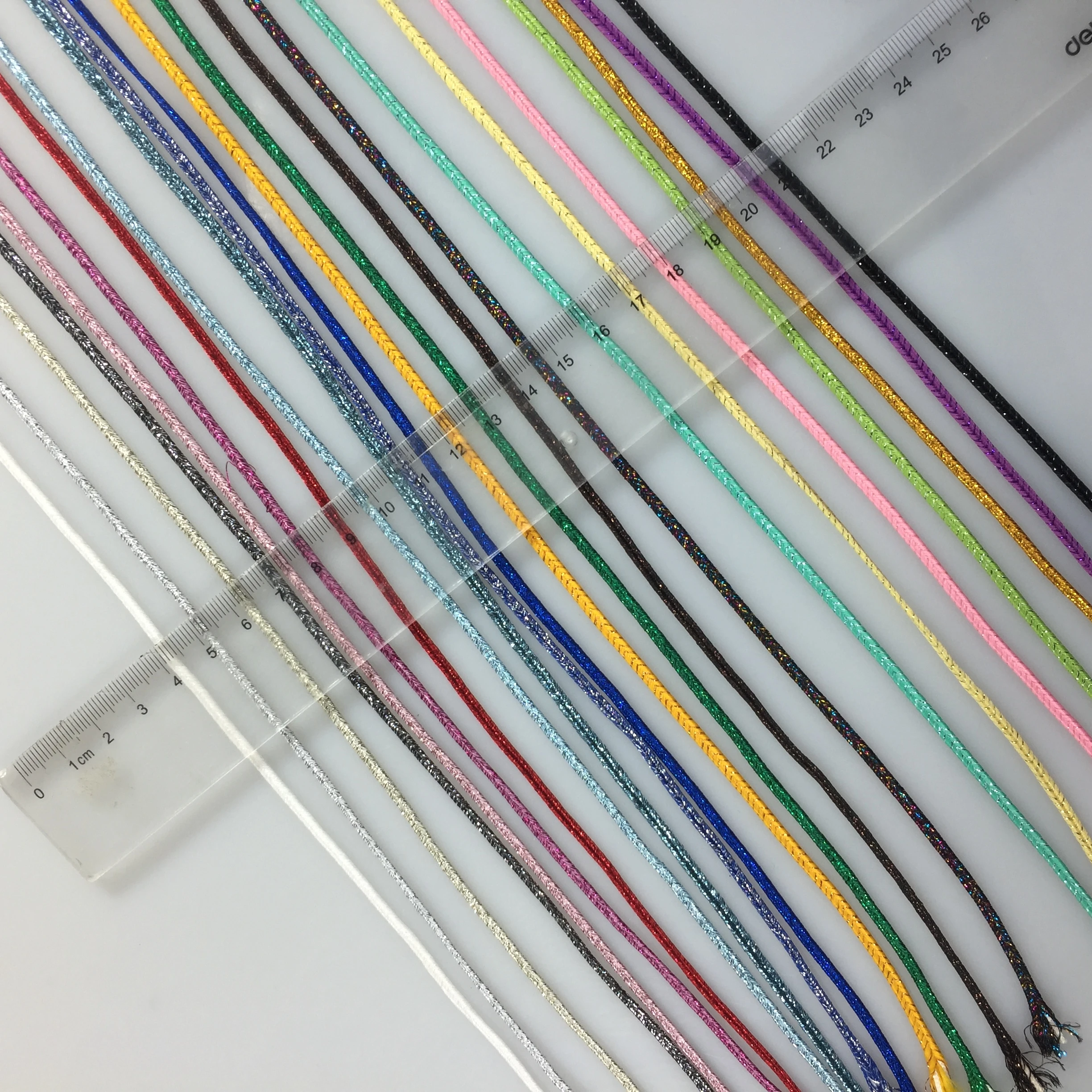 

Factory 3mm Metallic Colors Soutache Cord Braided Soutache Cord for Jewelry Neckline