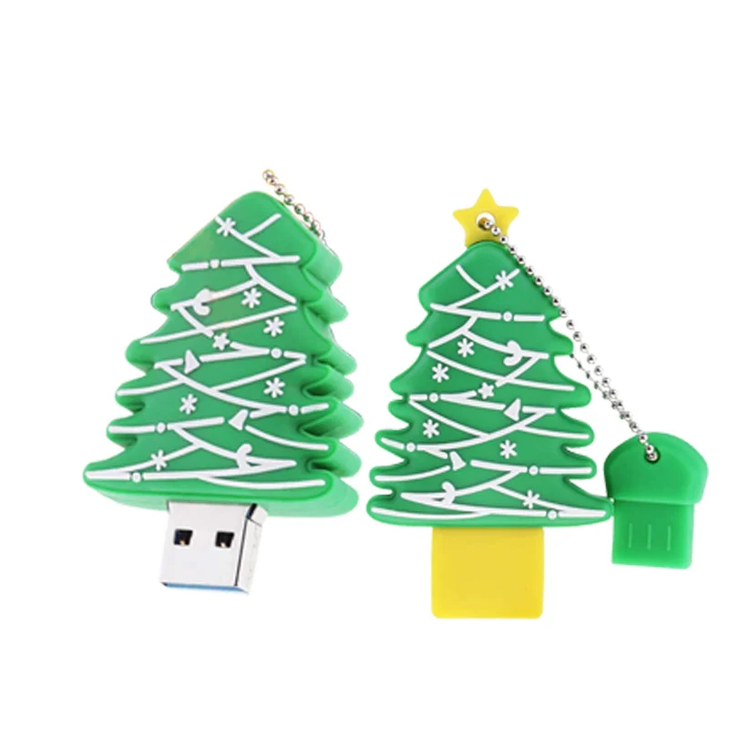 

Factory wholesale Christmas tree U disk 2.0 3.0 Christmas gift usb flash drive 8G 16G 32g 64g 128 gb pendrive, Custom colors