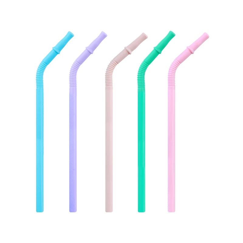 

Hot Selling Reusable Foldable Drinking Straws Colorful Silicone Straw For Beverage, Pink,green,blue,light pink,purple