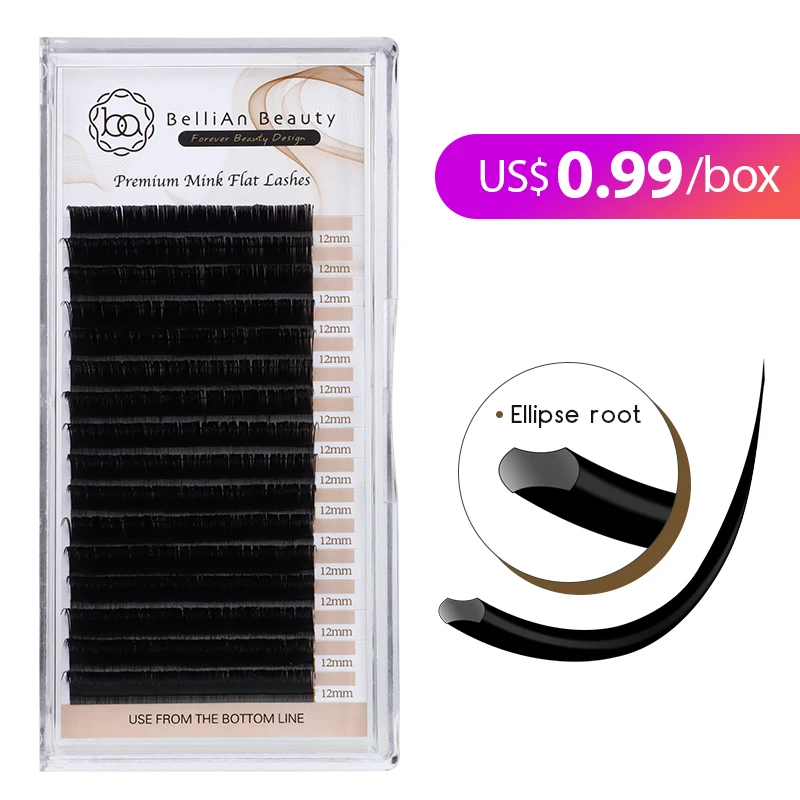

0.99$ Free Shipping Ellipse Flat Lashes Hollyren Self-Grafting Oval Classic Flat Ellipse Eyelash Individual Elipsa Lashes Wimper