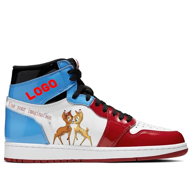 

Private custom leather retro flat couple trend shoes
