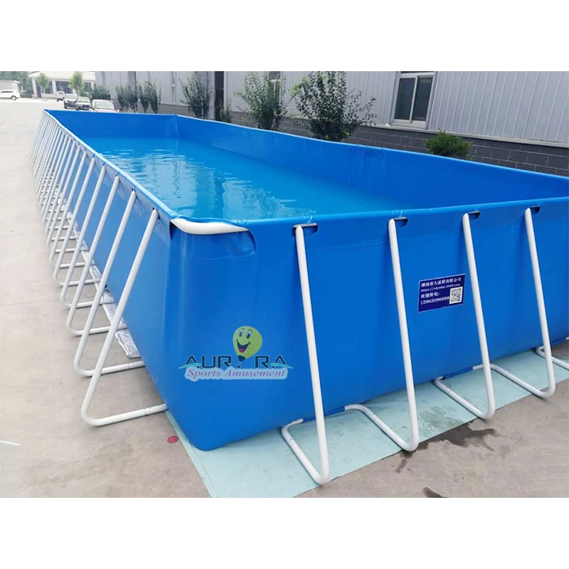 

Commercial Metal Frame Steel Removable Swimming Pool Above Ground Water Park Pool Metal Swimming Pool, Customized