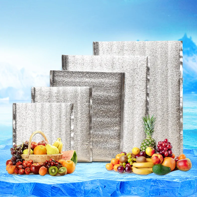 

Aluminum Film Insulated Liner insulated cooler bag Thermal for food/fruit/wine food delivery, As the picture