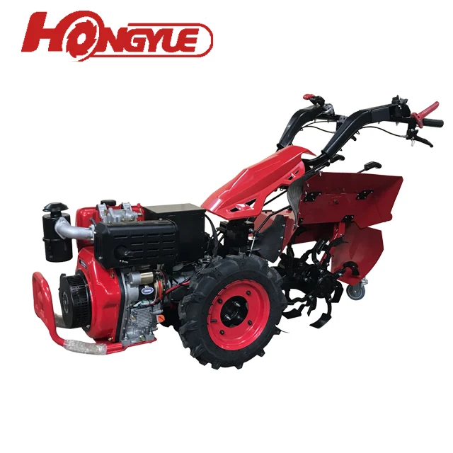 
Italy chinese two wheel agricultural farm tractor with Ditching machine 