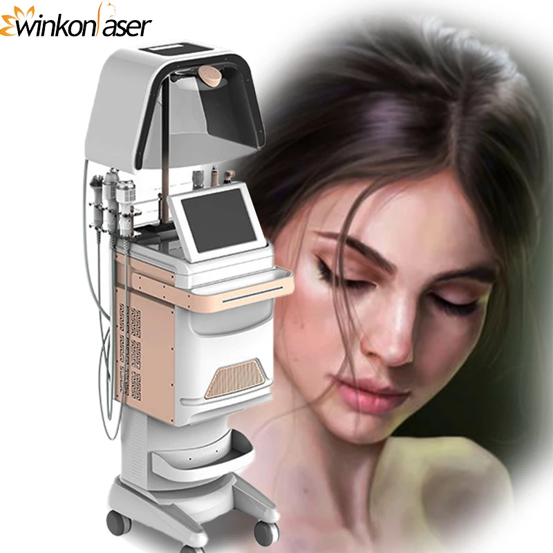 

11 in 1 Cold Hammer Water Hydra Peeling Facial Water diamond Aqua Clean RF Ultrasonic Beauty Machine for salon