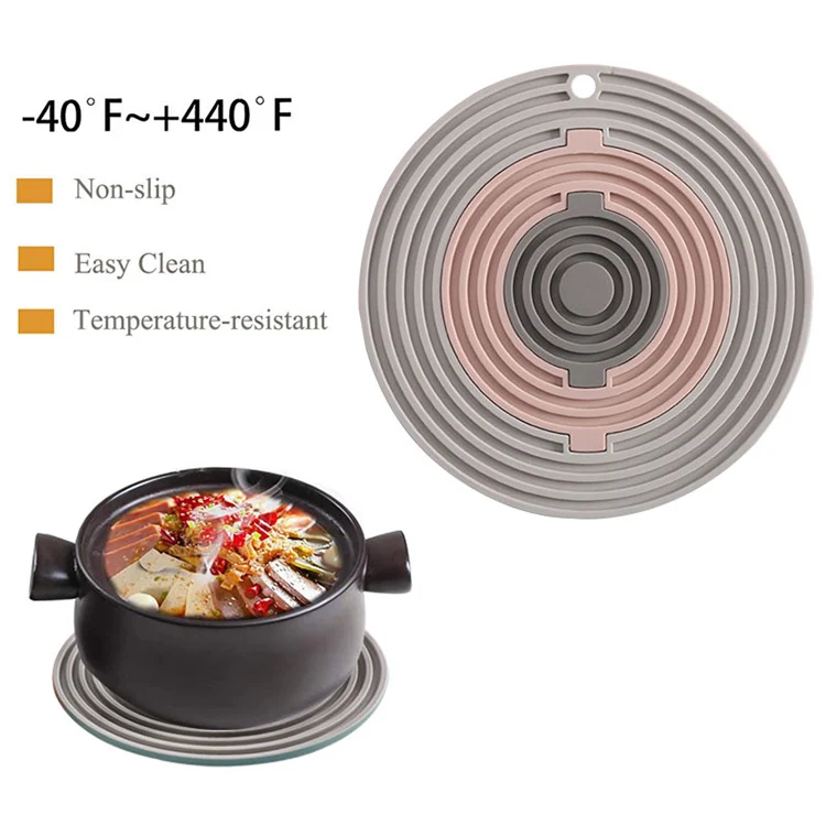 2020 New Product Non Slip Flexible Durable Dishwasher Safe Custom Bpa Free Silicon Kitchen Mat