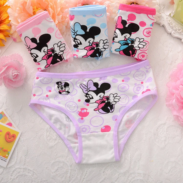 

Korean cotton children's underwear hot cartoon cute small and medium girls briefs shorts factory direct kids underwear for girls, Custom
