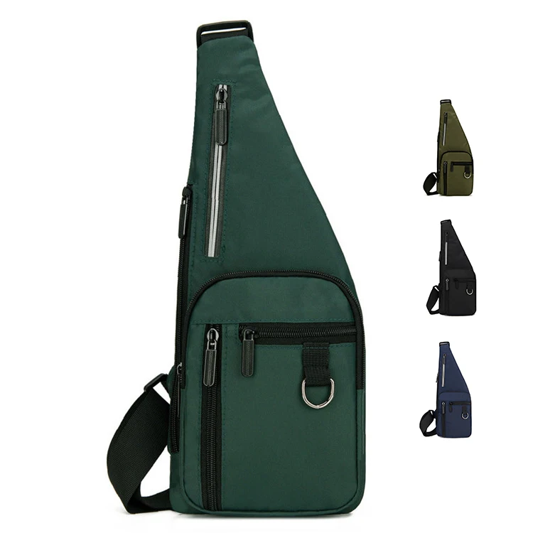 

sling 2021 canvas waterproof sling bag hard custom sling bag custom shoulder bag, Green