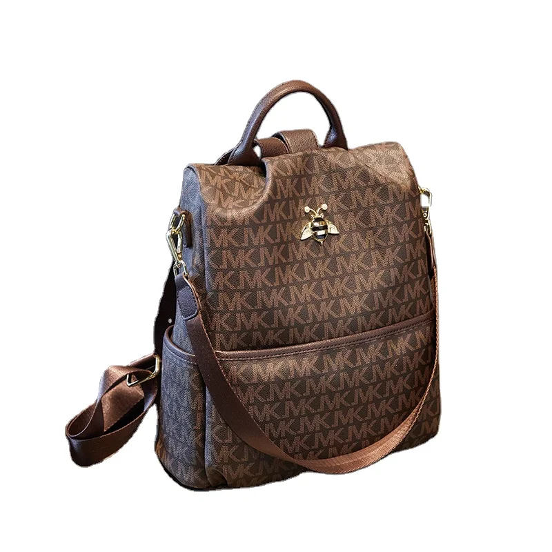 

PVC leather texture travel bag versatile modern design large capacity backpack ladies swagger women bag, 1 colors