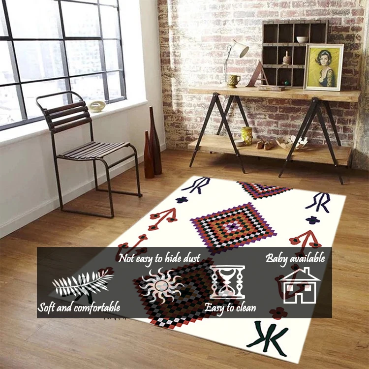 100% Polyester Oblong Shapes Color Mixes Bohemia Abstract carpets rugs living room rug modern rug For Daily