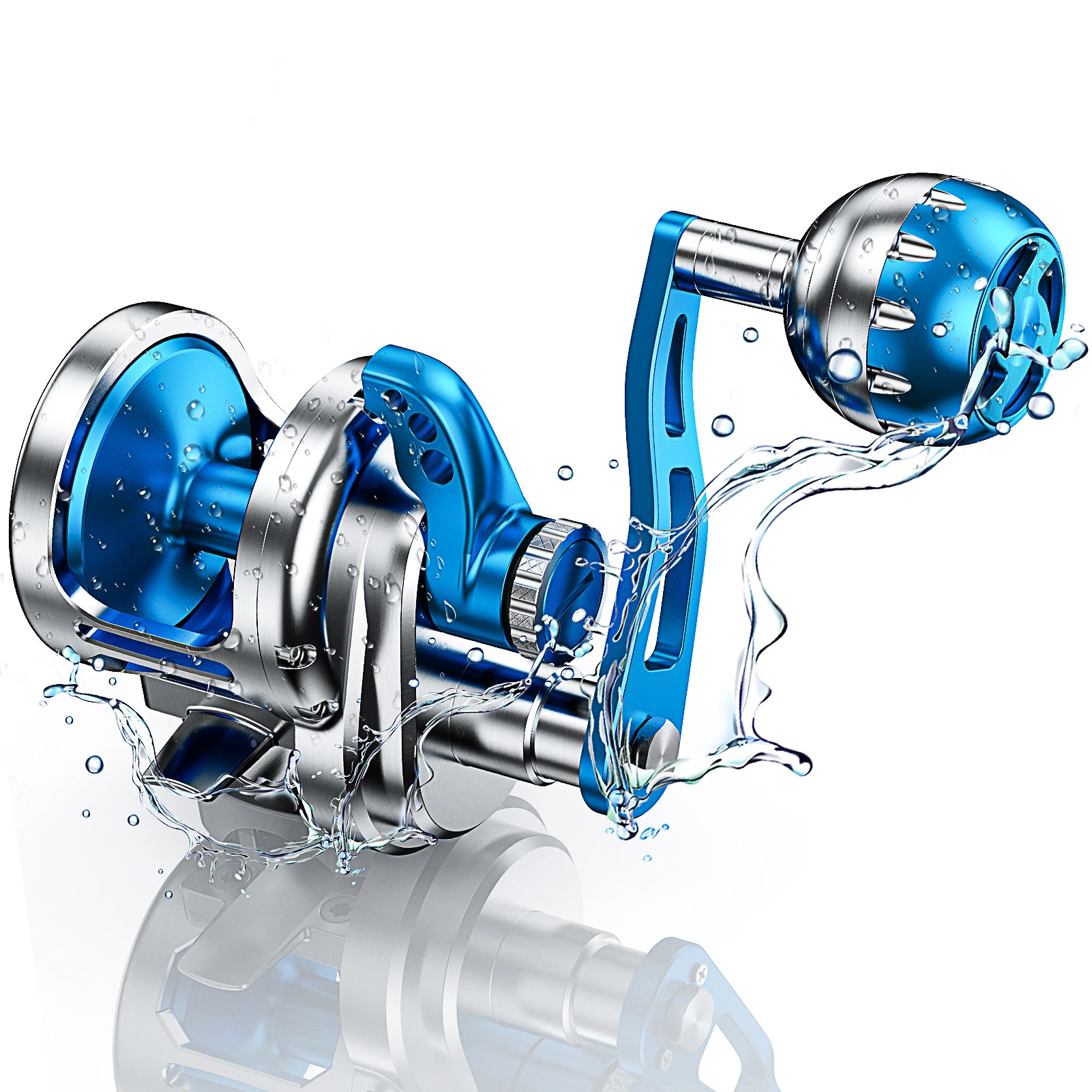Sales1 Slow Jigging Fishing Reel TC500 Max 35Kgs Saltwater Fishing Conventional Ocean Boat Fishing Overhead Reel